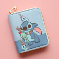 Monedero De Cuero PU Anime Disney Stitch Impermeable Con Bolsillo Para Monedas Cierre Corto Almacenamiento Para Llaveros Auriculares Y Tarjetas De Identificación - details 9