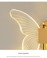 Lámpara De Pared Mariposa Luces Modernas Minimalistas Nórdicas Para Sala De Estar Dormitorio Pasillo LED Iluminación Interior - details 16