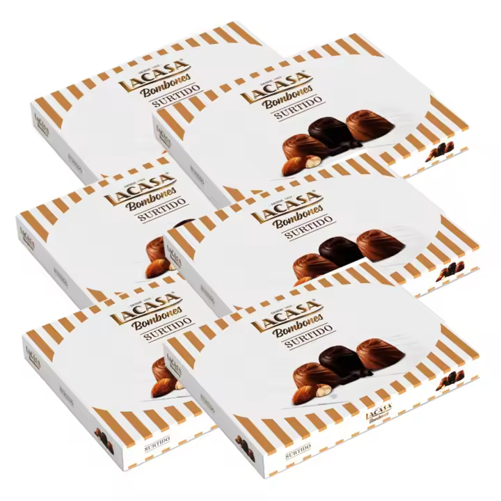 Lacasa Lote de 6x Caja de Bombones Surtidos 95G - 1