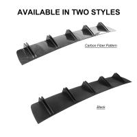 Difusor De Parachoques Trasero Universal 5 Aletas Esponja De Carbono Negro Accesorios De Estilo Para Coche Modificado - details 3
