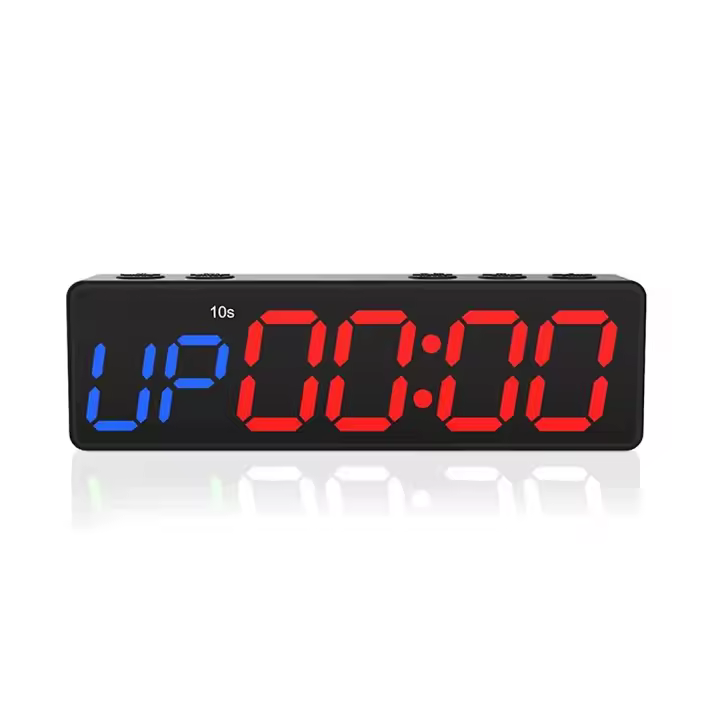 Reloj de entrenamiento con Barería, mini temporizador portátil de Gimnasio con imán incorporado para gimnasio en casa, programable - 1
