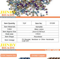 Cuentas De Hierro Morado Redondas 2mm 3mm 4mm 6mm Naturales Para Hacer Joyas DIY Pulseras Collares Colores Azul Y Oro - details 2