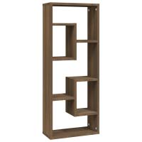 vidaXL Estantería de pared contrachapada 36x16x90 cm Blanco, Negro, Roble Sonoma Mueble Almacenaje Estantería para Oficina, Estudio, Dormitorio Estantería/Librería/ mueble de Almacenamiento - details 3