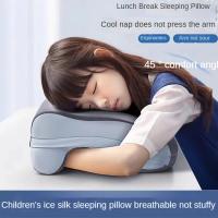 Almohada De Viaje De Memoria De Algodón Soporte Cervical Cojín De Descanso Para Oficina Y Comida Almohada Ortopédica Para Estudiantes Y Trabajo Rectangular Anti-estática Y Terapéutica - details 8