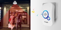 Sensor De Puerta Inalámbrico FUERS Con Alarma De Seguridad Para El Hogar Detector De Movimiento Alerta De Visitantes Cifrado De 4 Dígitos Sonido De Campana De Bienvenida Sistema De Alarma Antirrobo - details 1