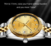 Reloj De Mujer Lujo CHENXI De Cuarzo Con Dial Pequeño Acero Inoxidable Dorado Moda Casual Resistente Al Agua Manos Luminosas Estilo Elegante - details 8
