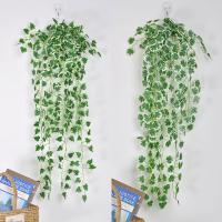 Guirnalda De Planta Artificial Vínculo Para Decoración De Habitación Dormitorio Jardín Boda Exterior Adornos De Pared Hojas De Vínculo De Rattan - details 0