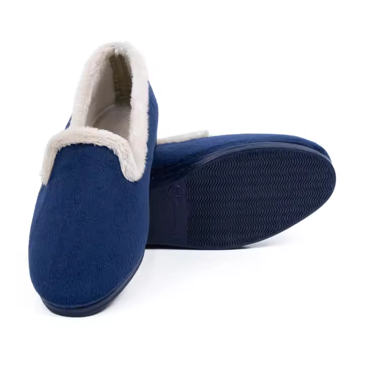 Zapatillas de Casa Mujer Invierno Cómodas, Zapatos Suapel con Tacón Cuña Punta Cerrada Multicolor, Suela Caucho Talla 35-41 HECHO EN ESPAÑA - 1