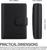 Cartera de Hombre de Maple, Billetera with Bloqueador RFID, Cartera Vertical para Hombre with 19 Ranuraspara Tarjetas, 3 Ranuraspara Billetes, 1 Bolso para Monedaswith Botella - details 0
