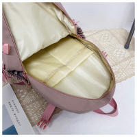 Mochila Para Mujer Impermeable De Nylon Con Múltiples Bolsillos Estilo Kawaii Para Estudiantes Con Capacidad Para Portátil Y Libros - details 14