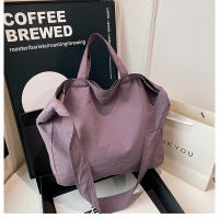 Bolso De Hombro Para Mujer De Lona Gran Capacidad Estilo Literario Ligero Y Sencillo Bolso Cruzado Con Manija De Viaje - details 26