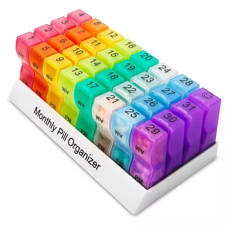 Organizador Diario De Pastillas Grande Para 30 Días - 1