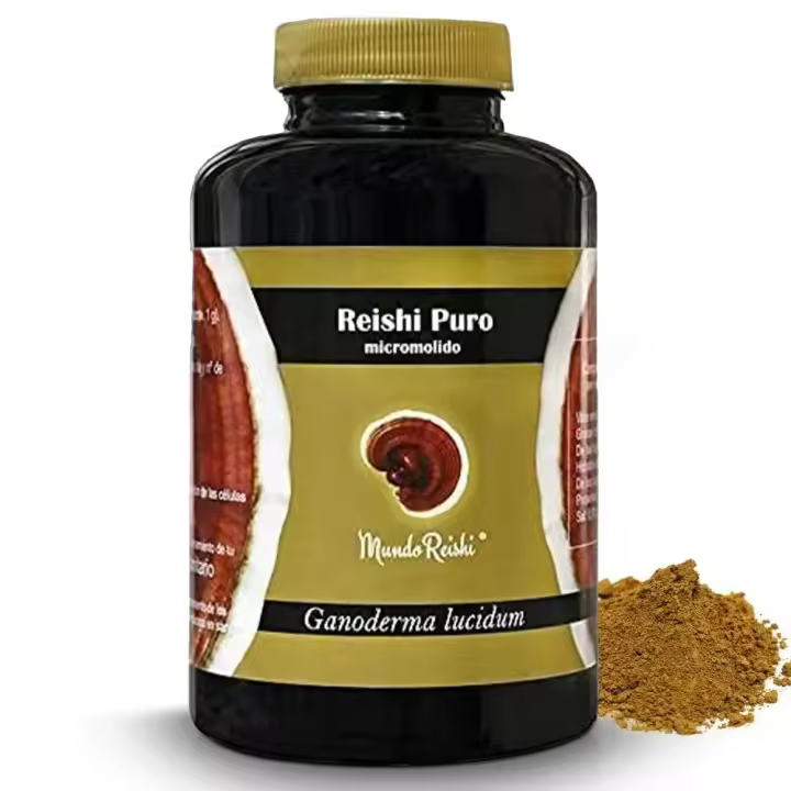 Reishi puro (Ganoderma Lucidum) 100g de polvo micromolido y ecológico. MundoReishi - 1