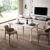 Skraut Home - Mesa Consola Extensible - Mesa Auxiliar - Tapa - 58/160x90x73cm - Práctica y Versátil - Estilo Moderno - Fácil Montaje - details 1