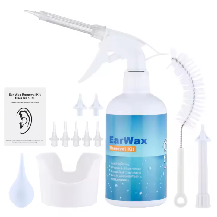 Kit de limpieza de oídos, juego de herramientas de lavado de oídos, artefacto de limpieza de oídos de 500 ml - 1