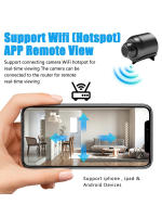 Cámara Mini HD 1080P Con Visión Nocturna IR Y Microfono Integrado WIFI Para Vigilancia Remota En Hogar Tienda Almacen Y Oficina - details 2