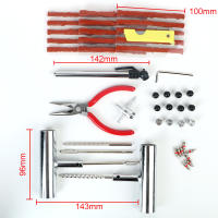 Kit De Reparación De Neumáticos Para Coche Y Motocicleta Herramienta De Estornudado 45 Piezas Accesorios De Automóvil Set De Tornillos Para Neumáticos - details 7