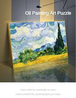 Rompecabezas De Pintura a Óleo Juego Familiar Para Adultos Y Niños 300/500/1000 Piezas Montaje De Montañas Y Valles Decoración Del Hogar - details 9