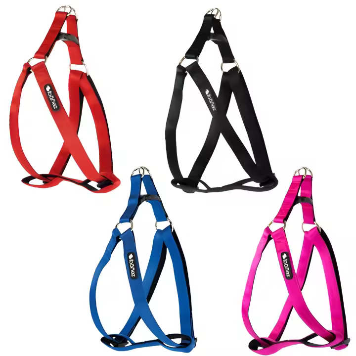 Ibañez Arnés Nylon Silky Fucsia Talla XS para Perros Elegante y Suave con Acolchado Interior y Anillas Metálicas Cromadas - 1