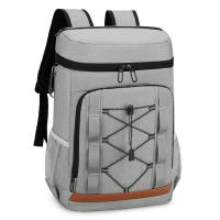 Mochila refrigeradora aislada a prueba de fugas con compartimento para el almuerzo, mochila de Camping resistente al agua para Picnics, viajes y Deportes - details 1