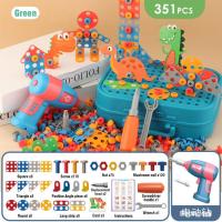Juego De Juguetes Para Niños Herramientas Eléctricas Taladro De Dinosaurio Juego De Construcción 3D Educativo Para Niños Juguetes De Juego Pretendido Con Tornillos Y Pernos - details 10