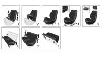 Cubiertas De Asiento Universales Para Coche SUV Camión Tela De Poliéster Ajuste Para La Mayoría De Los Coches Conjunto Completo Accesorios Para El Interior - details 8