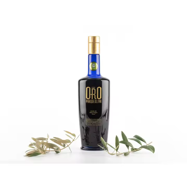 ParqueOliva Serie Oro. Aceite Virgen Extra DOP Priego de córdoba. Sierra de la subbética. Premiado mejor Aceite. Expoliva. Sabor Oro Frutado Alto. Botella 500 ml - 1