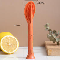Juego De Comedor Portátil De 3 Piezas En Alfalfa Desmontable Cuchillos Y Tenedores Para Viajes Picnics Y Campingware De Plástico No Desechable - details 13