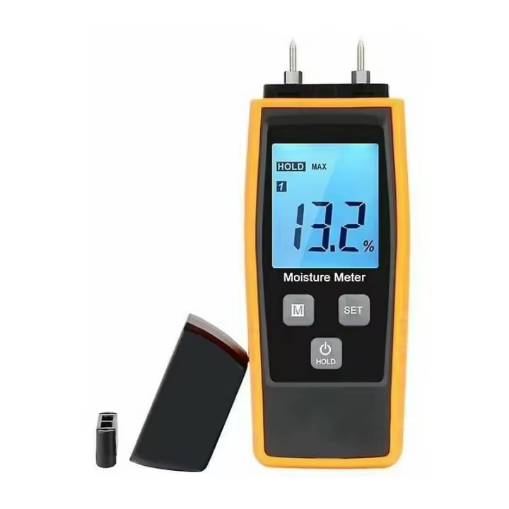 Probador de humedad, probador de humedad para paredes y madera, medidor de fugas, humedad, detector de contenido de agua con pantalla LCD - 1