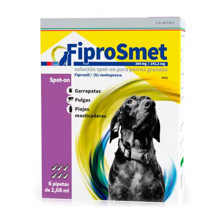 Fiprosmet perro grande (20-40kg) (6 pipetas) - 1