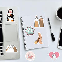 Pegatinas De Gatos Lindos Y Divertidos 61PCS Para Equipaje Teléfono Móvil Portátil Cuaderno Regalo Para Niños Decoración De Graffiti En Uso Diario - details 3