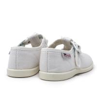 Zapatillas de lona niña VULLADI 1200-051 SANDALIA CERRADA, PIQUE BLANCO 4170 XLV - details 1