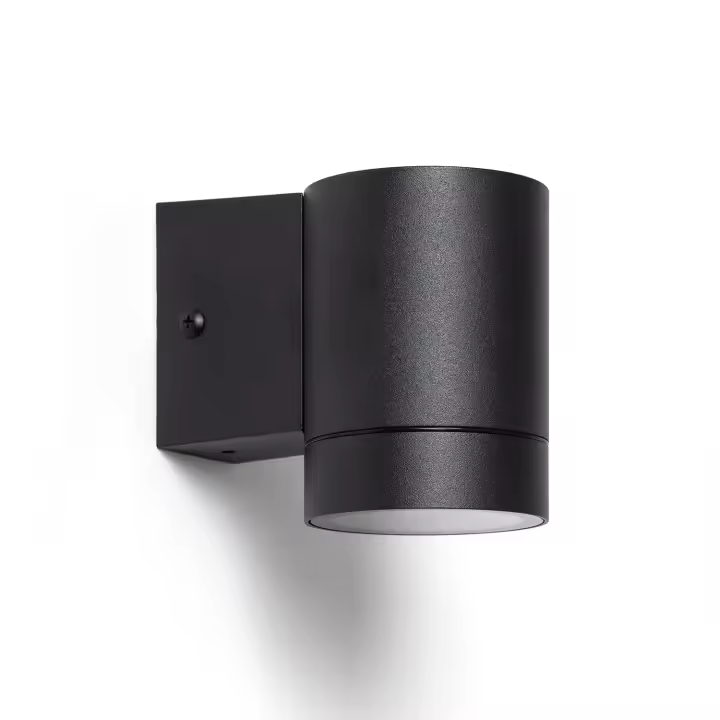 Ledkia Aplique de Pared Exterior Aluminio Negro Oakham Negro - 1