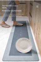 Alfombra Absorbente De Cocina Antideslizante Impermeable Lavable Alfombra De Piso Para Cocina Con Diseño Sólido Tamaño 40x50CM a 40x160CM - details 10
