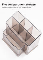 Organizador De Acrílico Para Productos De Uñas 5-Grillas Divisor De Esmalte De Uñas Estante De Manejo De Uñas Caja De Almacenamiento Para Herramientas De Manicura - details 2