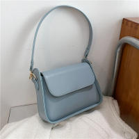 Bolso De Hombro Para Mujer De Moda En Cuero PU Color Sólido Bolso De Armpita Diseñador Bolsa De Mano Y Monedero Para Niñas - details 23