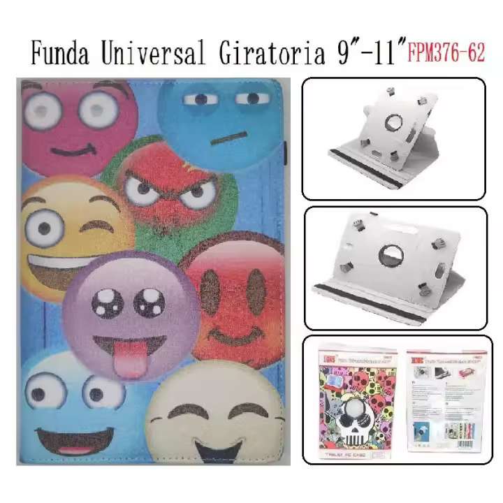 Funda Universal para Tableta de 9-11 Pulgadas,Carcasa Protectora 360° Rotación Cubierta con Soporte Incorporado,  Soportes Giratorios de 360°Compatibel mit Tablet 9.7 10 10.1 10.2 10.3 10.4 10.5 10.6 11Pulgadas, - 1