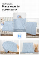 Manta Bebé De Algodón Ultra Suave 90x70cm Para Niños Y Niñas Recién Nacidos Manta De Cómodo Para Calefacción De Cuna Y Silla De Paseo Pañalera De Cuatro Estaciones - details 3
