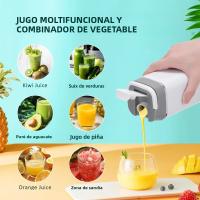 Batidor De Frutas Portátil 420ML 12 Hojas Recargable USB Mezclador De Smoothies 2 En 1 Botella De Cocina Herramienta De Alimentos - details 4