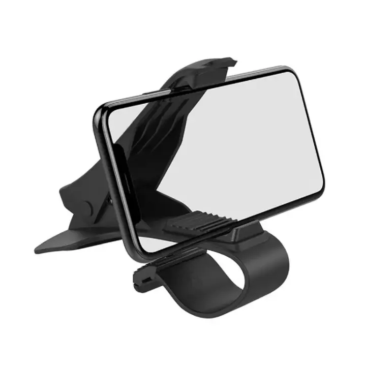 para Honor 9X Lite (2020) Soporte de Pinza para Smartphone y GPS con Clip para Salpicadero de Coche - Negro - 1