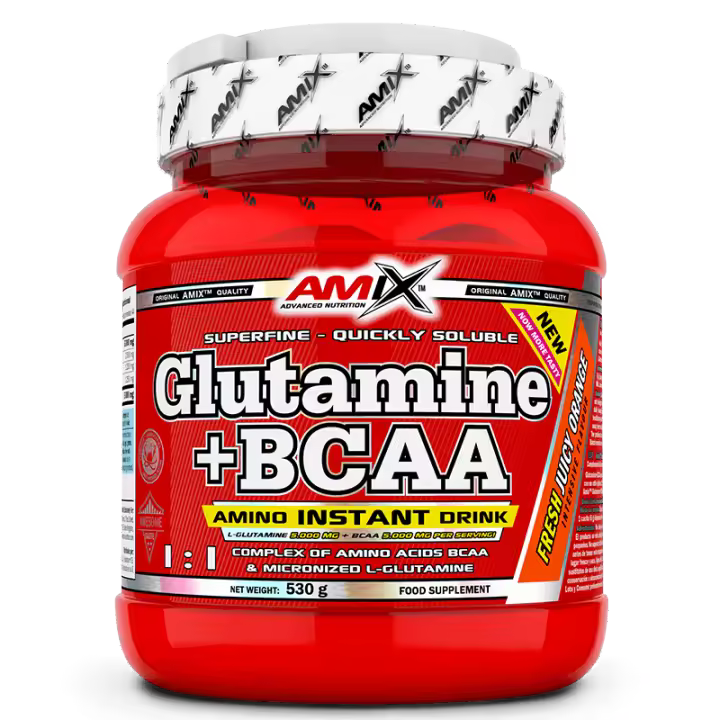 Amix Glutamine + Bcaa Powder 530 Gr Mango Polvo - 1