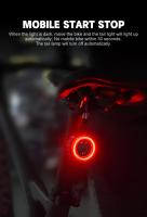 X-TIGER Luz Trasera Inteligente Para Bicicleta LED Luz De Bicicleta De Montaña Impermeable Alerta Luz Trasera Para MTB Y Ciclismo En Carretera Lámparas De Bicicleta - details 2