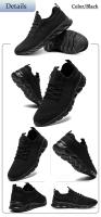 Zapatos Deportivos Casuales Para Mujer Zapatillas Ligeros Blancas Y Negras Transpirables De Malla Adecuados Para Correr Y Jugar Tenis Outdoor - details 10