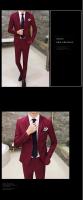 Traje Elegante Para Hombre (Blazer+ Pantalones) Moda Negocios Coreana Ajustado Para Boda Traje Profesional De Gentleman - details 8