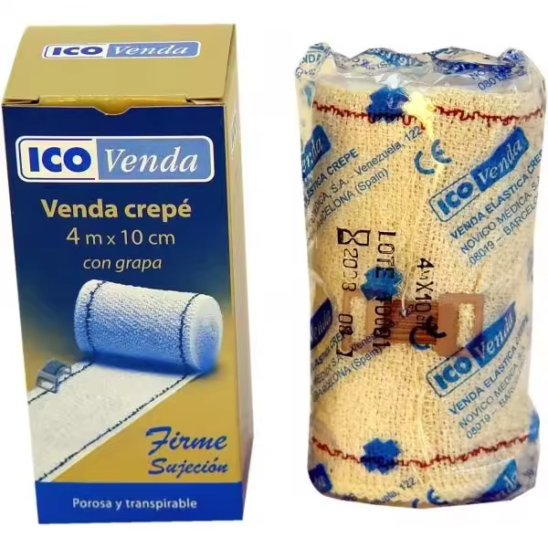 Novico Venda Crepe Elastico Ico 4 m x 7 cm - 1