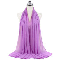 Nueva Elegante Bufanda De Mujer 2023 Modesta En Chiffón Sólido Tamaño Grande Abrazadora Para Cabeza Y Cuello Protección Solar Estilo Fashion - details 35