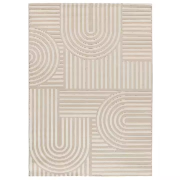 ATTICGO Alfombra de Interior Estilo Escandinavas en Blanco - ZEN 12709 | 80X150, 133X190, 160X230 cm - 1