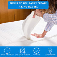 Kit De Convertidor De Cama Doble a Reina Con Conector Ajustable Y Correa Amigable Con La Piel Estable Para Familia - details 3