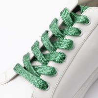 Par De Cordones De Zapatillas Planas Brillantes Y Plateados Metálicos Para Zapatos Lustra-Vidrio Pearly En Poliéster - details 11
