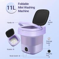 11L plegable mini lavadora portátil para lavadora pequeña en apartamento, lavandería de viaje, camping, rv, dormitorio - details 1
